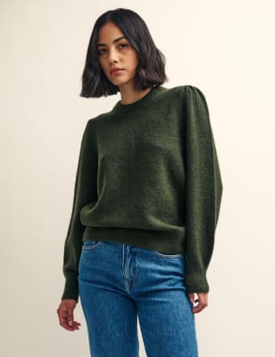 Recycled Blend Crew Neck Relaxed Jumper