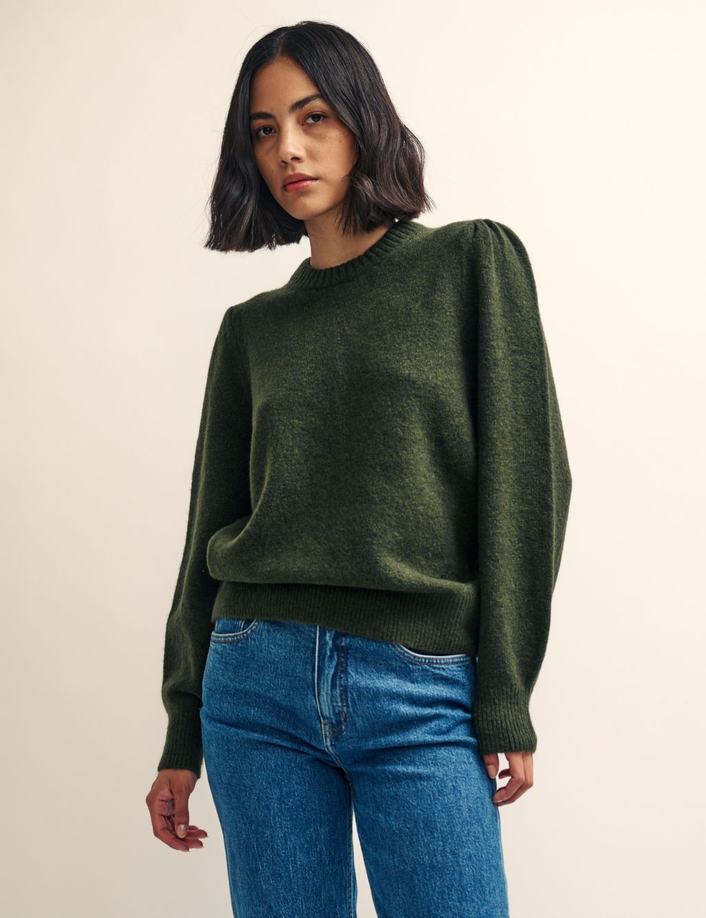 Recycled Blend Crew Neck Relaxed Jumper image 1