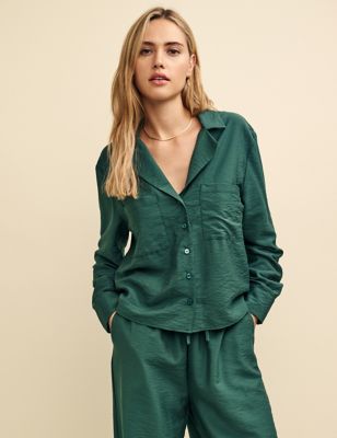 Nobody'S Child Women's Collared Button Through Shirt - 18 - Green, Green