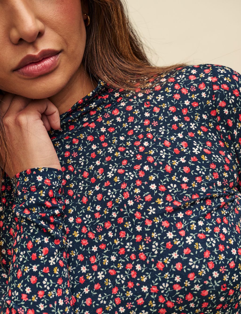 Jersey Floral Top image 4