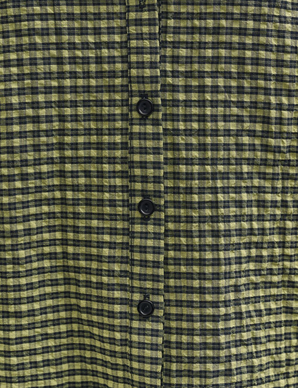 Cotton Rich Checked Collared Blouse image 4