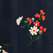 Floral V-Neck Midi Tea Dress - brownmix