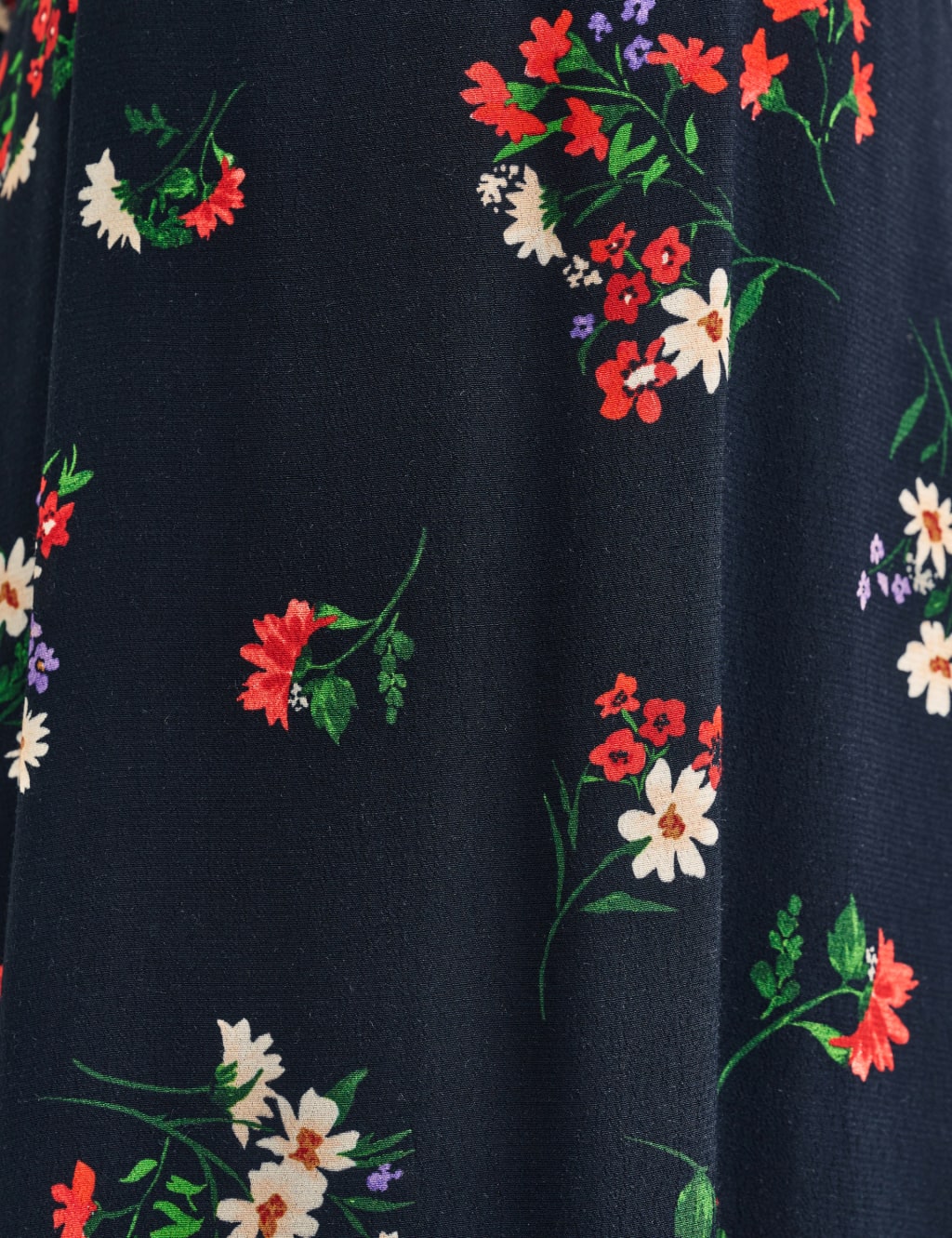 Floral Square Neck Midi Waisted Dress image 4