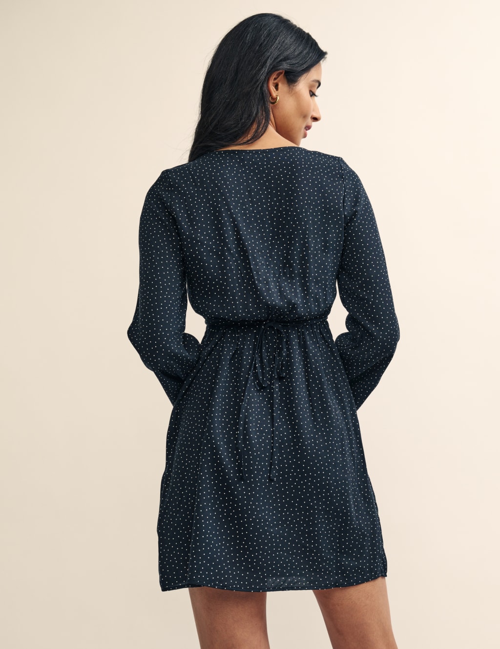 Polka Dot Sweetheart Neckline Mini Dress image 2