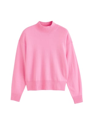 Wool Rich Balloon Sleeve Jumper with Cashmere