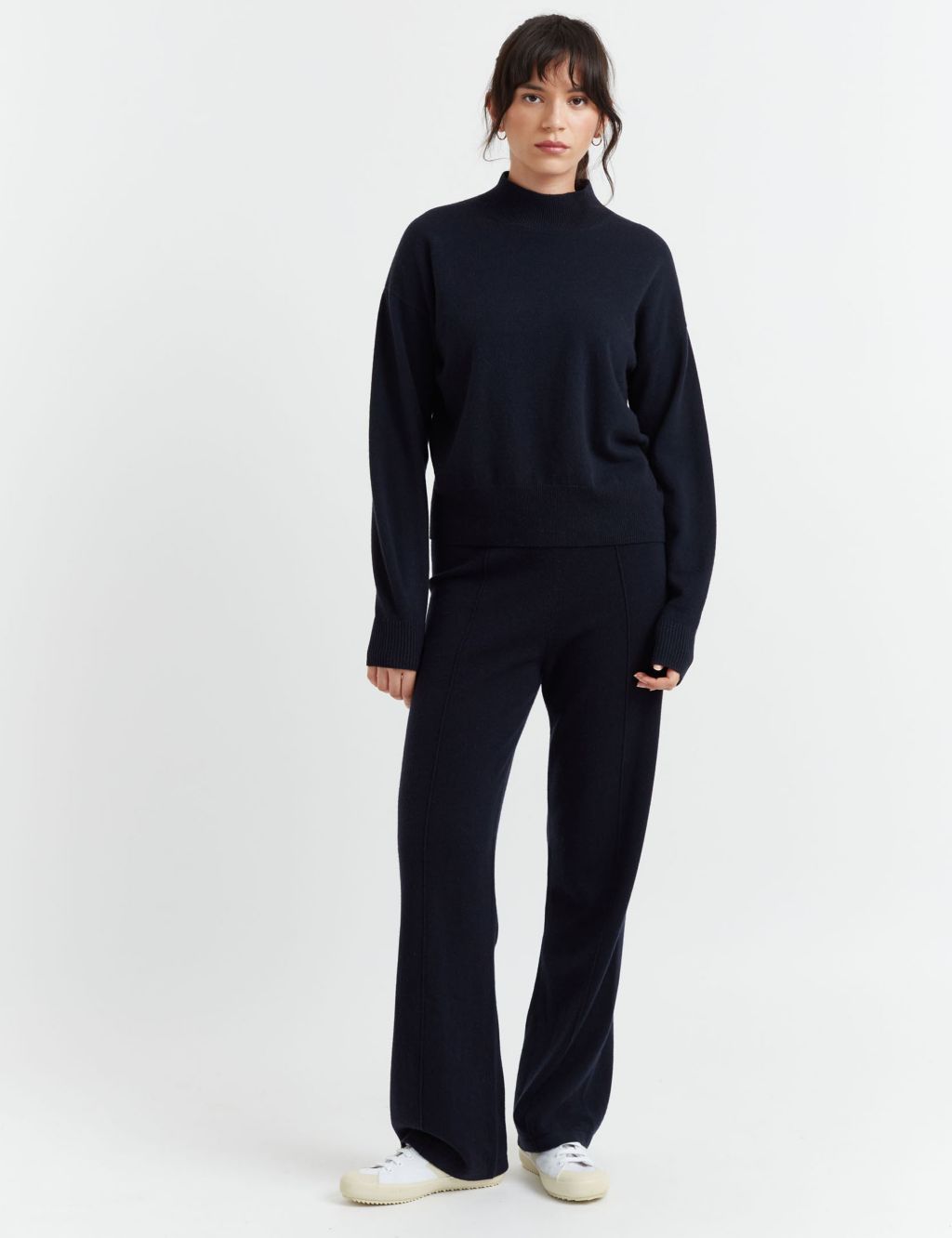 Wool Rich Balloon Sleeve Jumper with Cashmere image 3