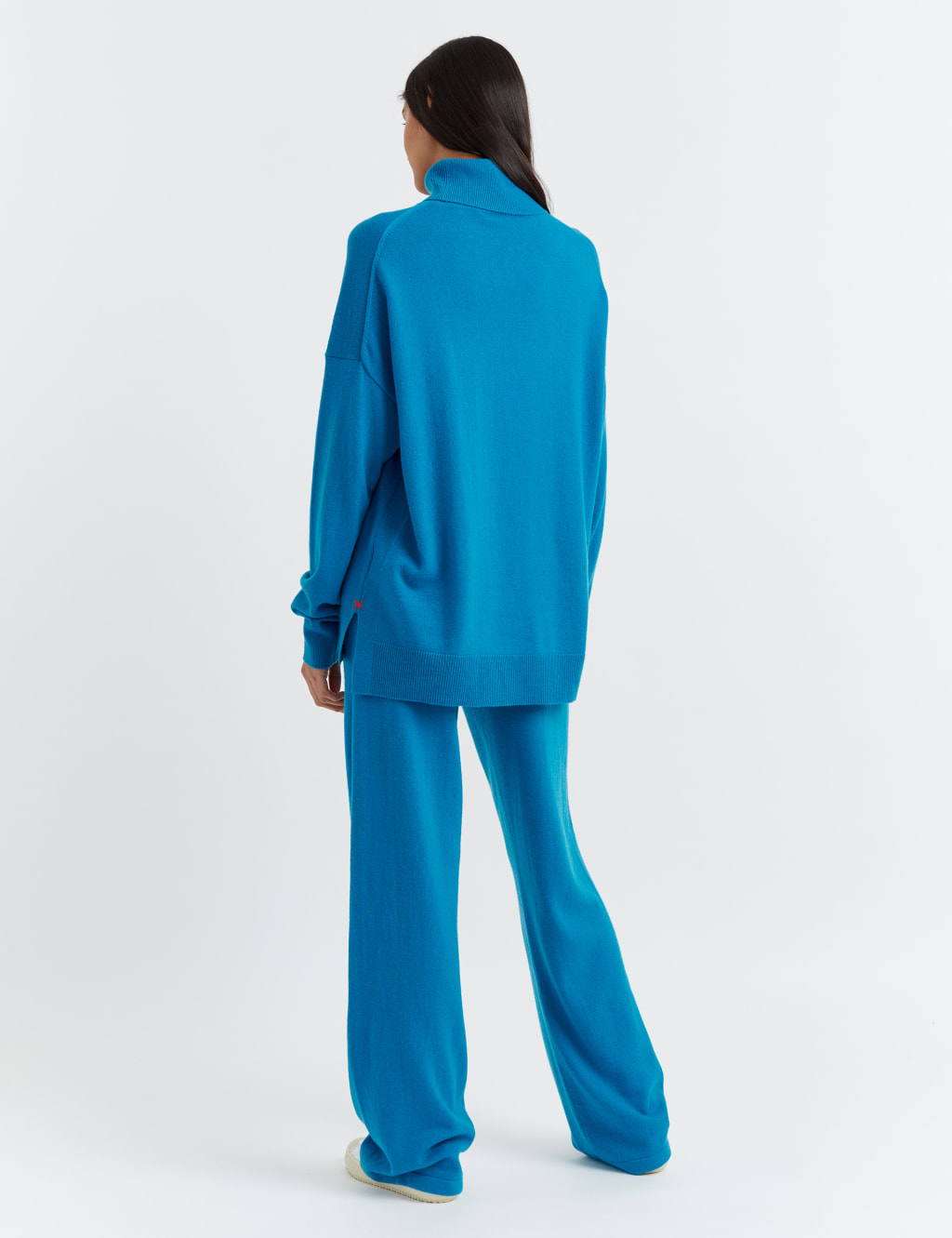 Wool Rich with Cashmere Roll Neck Relaxed Jumper image 3