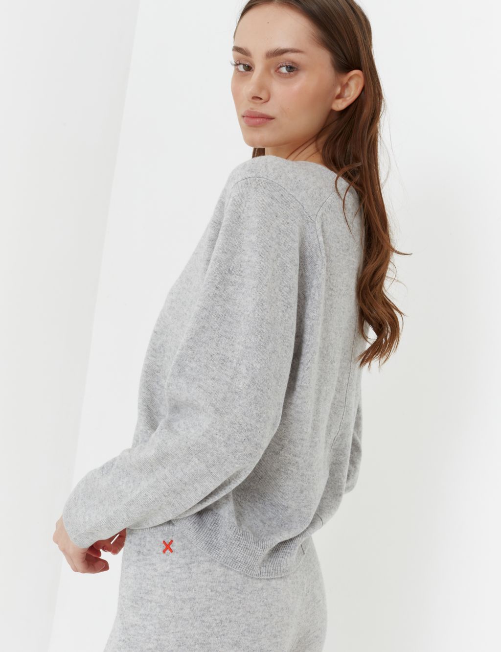 Wool Rich Cropped Cardigan with Cashmere image 3