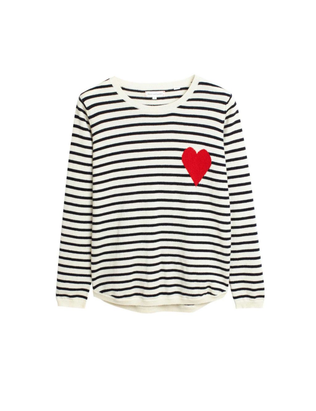 Wool Rich Striped Knitted Top with Cashmere image 2