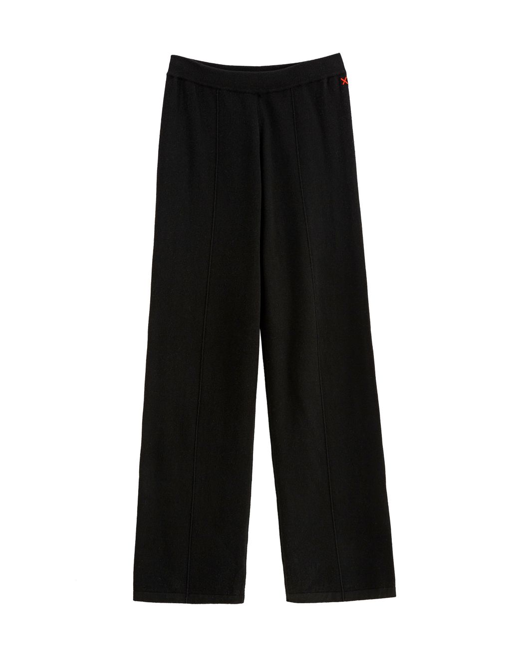 Wool Rich Wide Leg Relaxed Joggers with Cashmere image 2