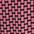 Geometric V-Neck Midi Tea Dress - pinkmix