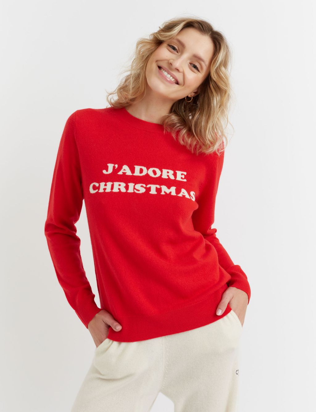 J'Adore Christmas Wool Rich Jumper With Cashmere