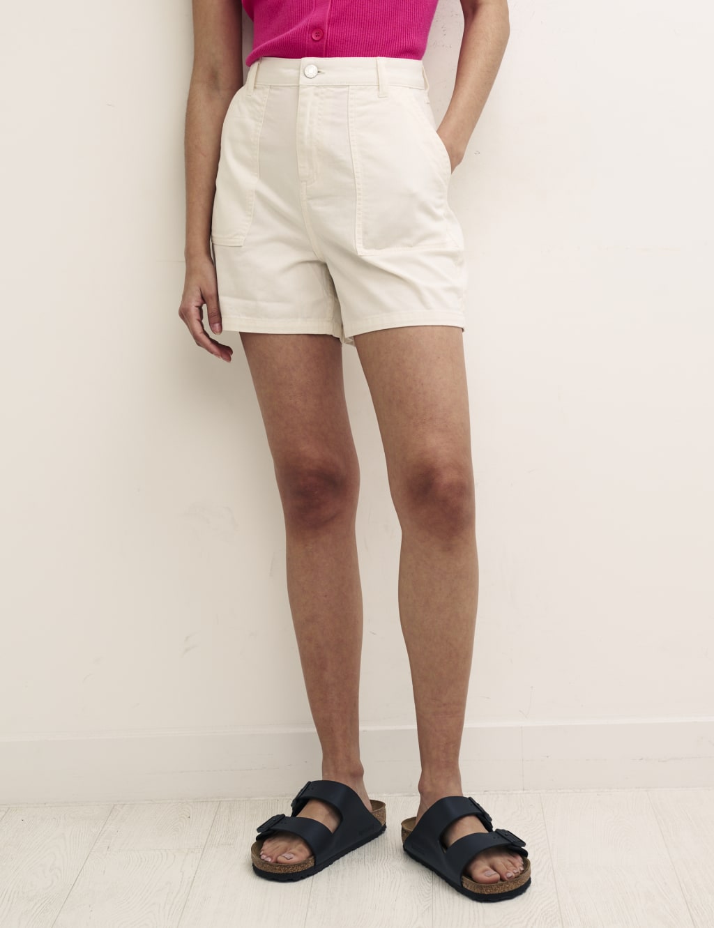 Pure Cotton Cargo High Waisted Shorts image 2