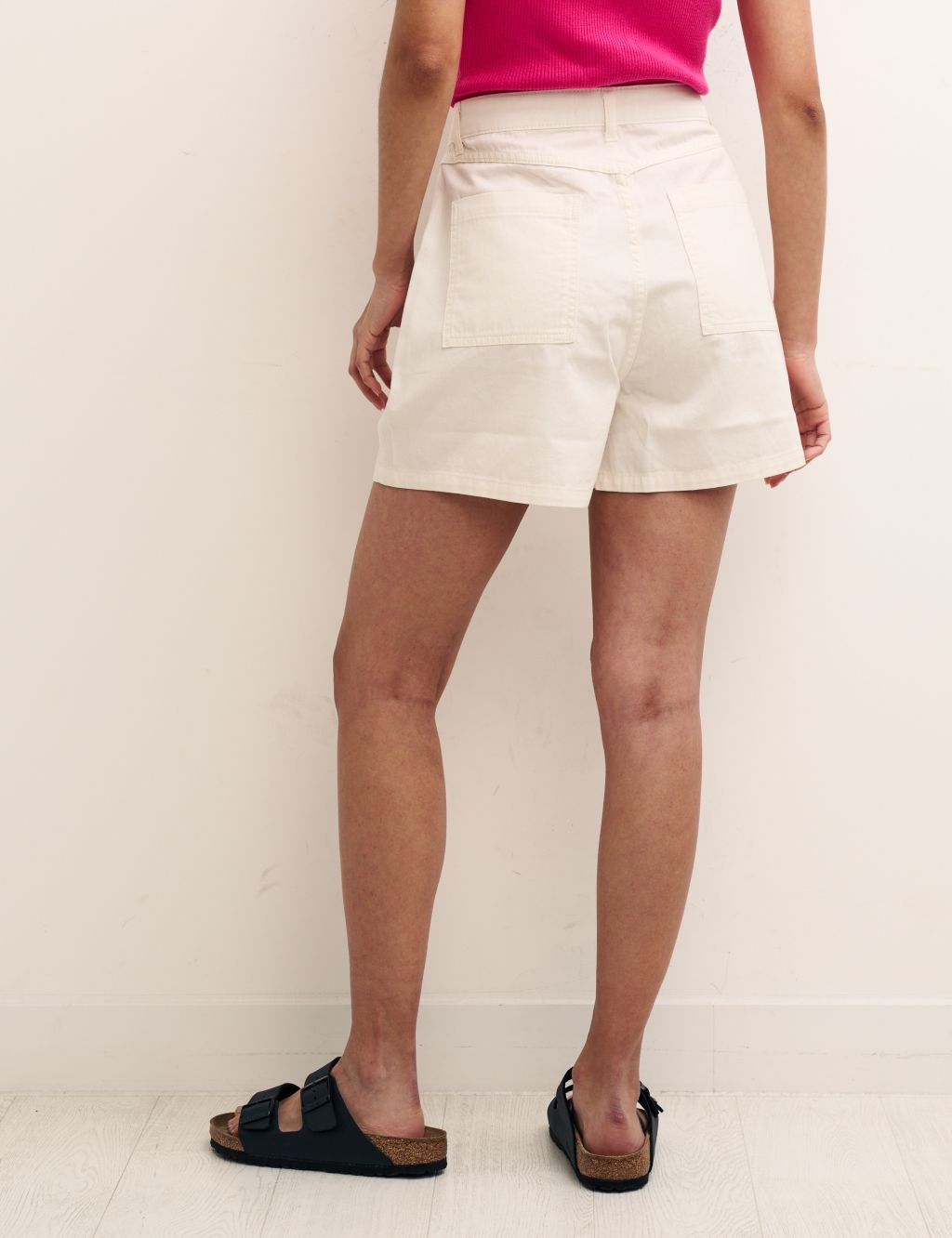Pure Cotton Cargo High Waisted Shorts image 3