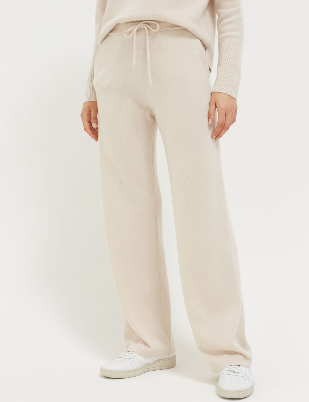 Cream ladies joggers sales