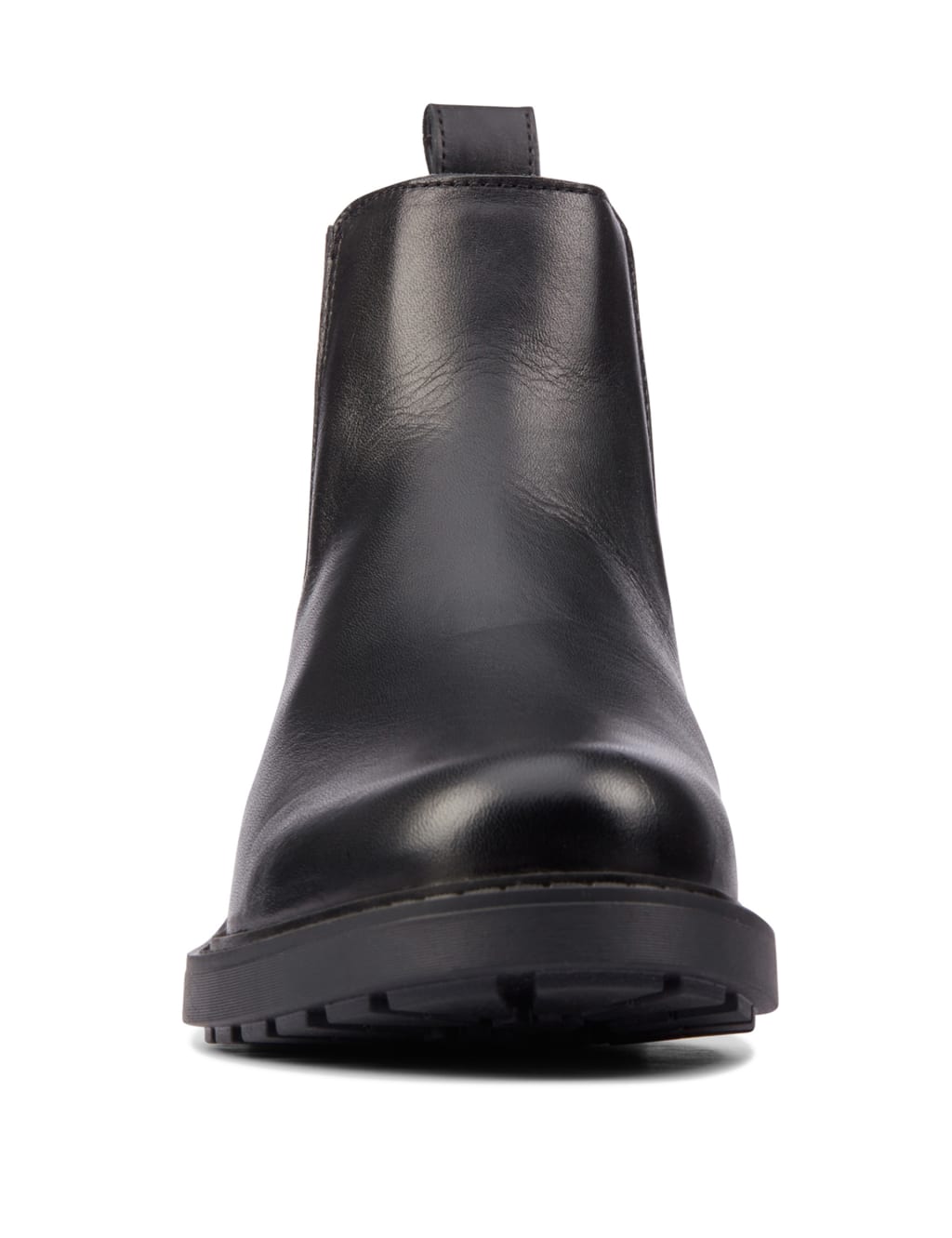 Leather Chelsea Block Heel Ankle Boots image 3