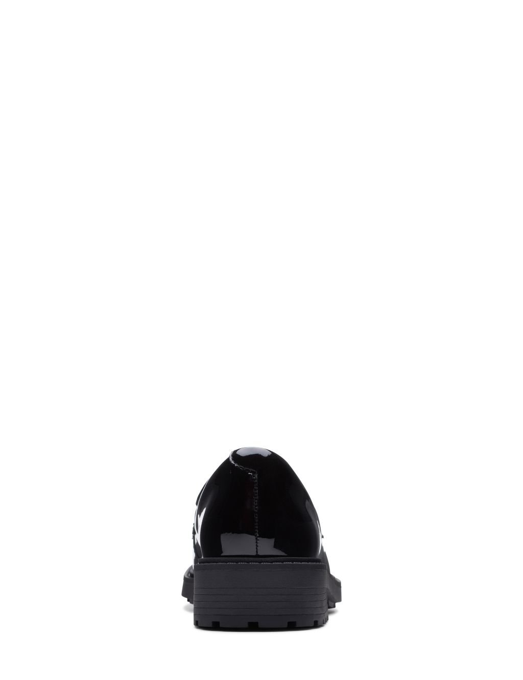 Leather Chunky Block Heel Loafers image 7