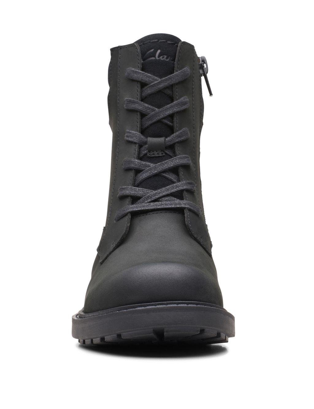 Leather Biker Block Heel Boots image 3