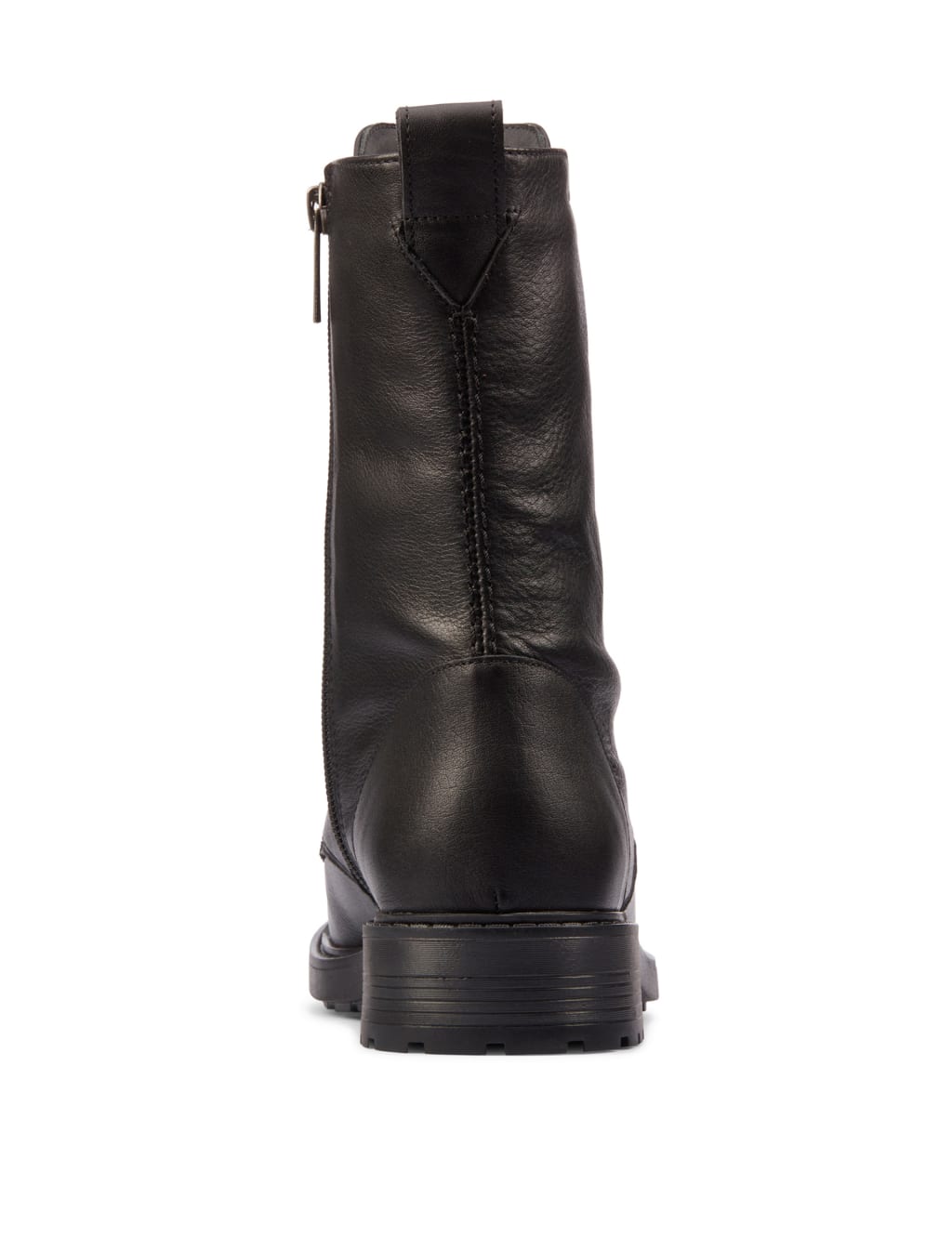 Leather Lace Up Block Heel Boots image 7