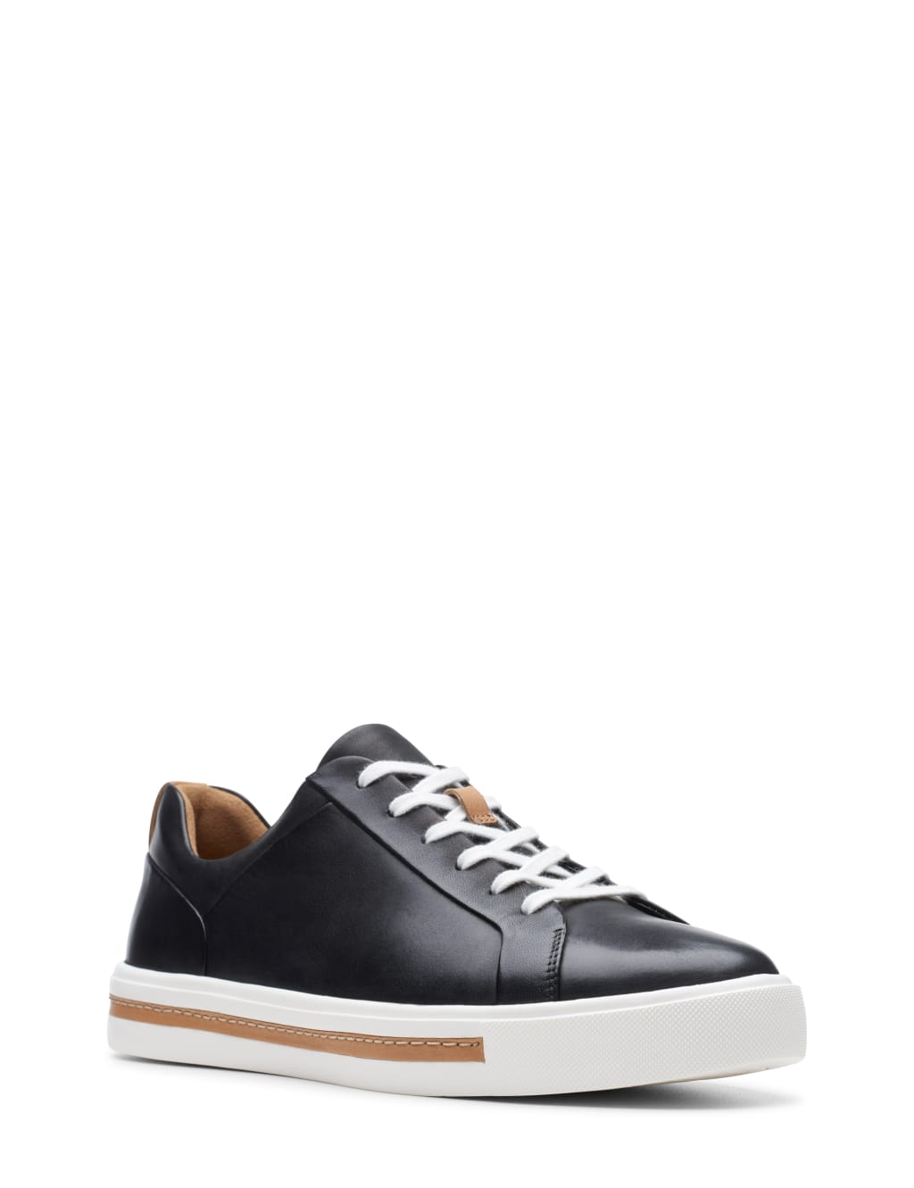 Wide Fit Leather Lace Up Trainers image 2
