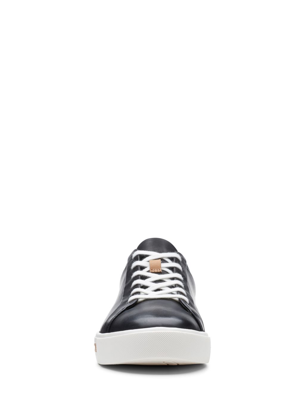 Wide Fit Leather Lace Up Trainers image 3
