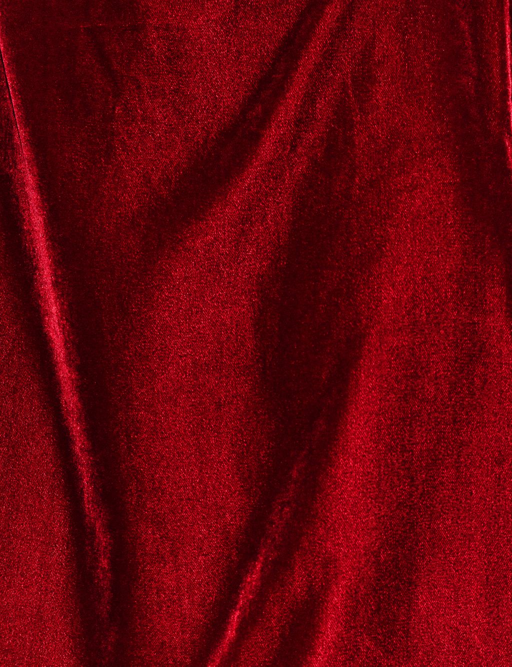 Velvet Square Neck Midi Waisted Dress image 5