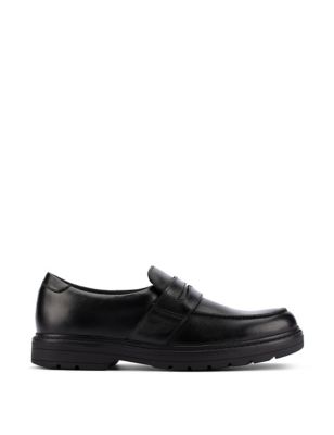Kids' Leather Slip-On Loafers (3 Small - 7 Small)