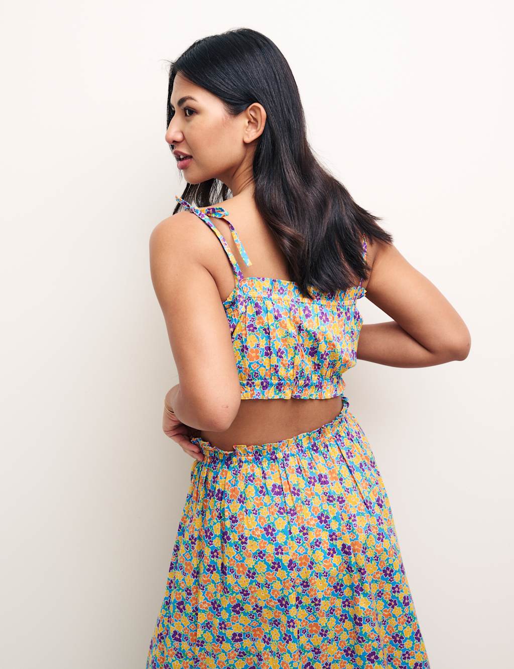 Organic Cotton Floral Crop Top image 2
