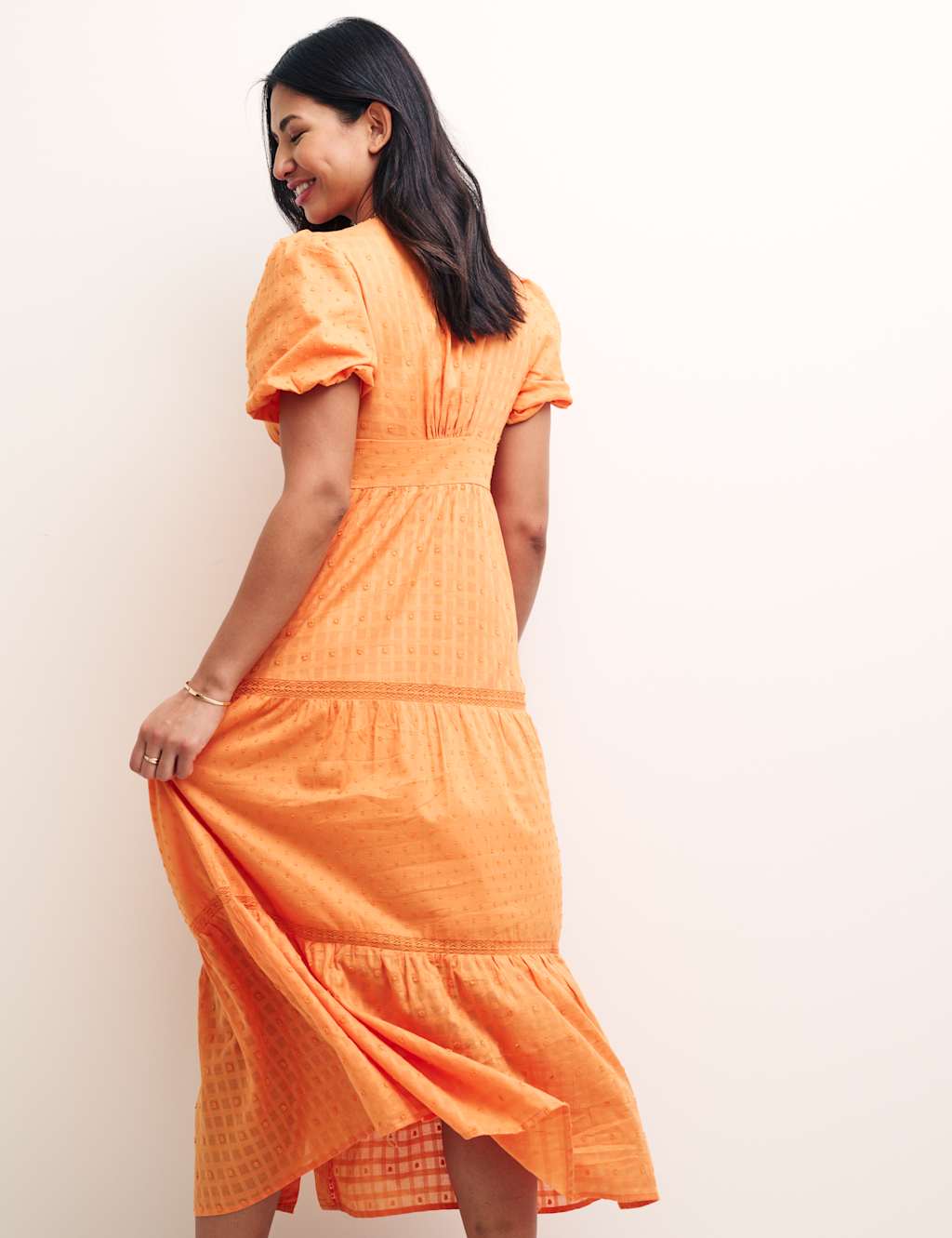 Organic Cotton Embroidered Midaxi Dress image 2