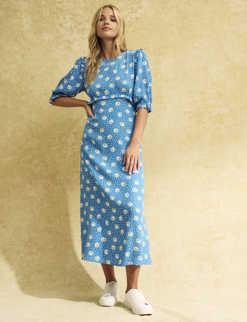 Printed Midi Tea Dress image 1