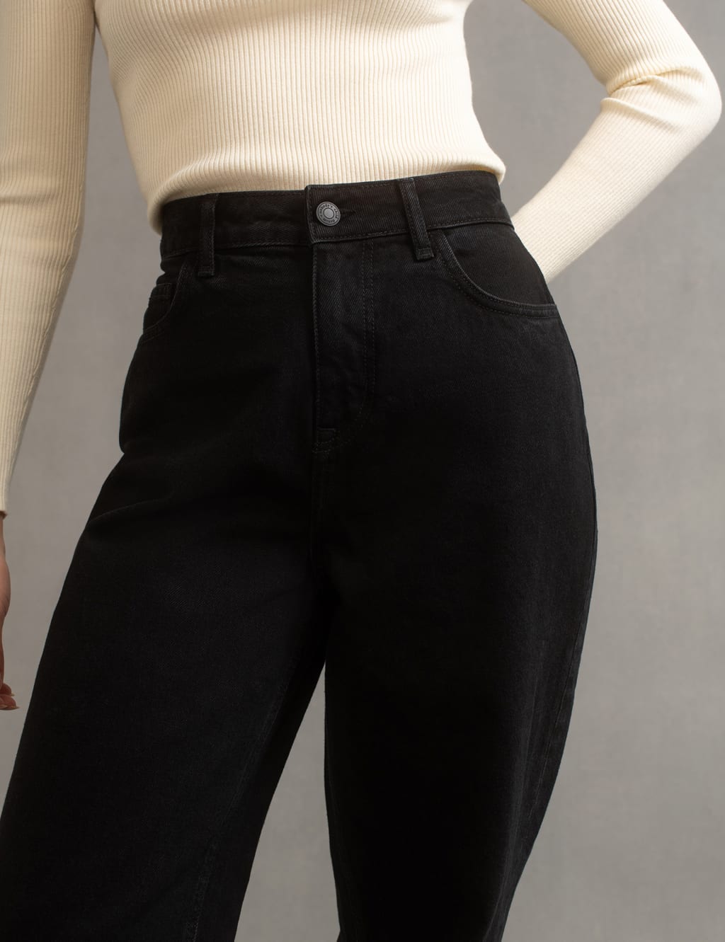 High Waisted Wide Leg Jeans image 5