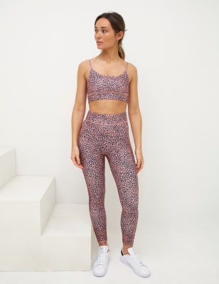 

Womens Nobody's Child Printed High Waisted 7/8 Gym Leggings - Pink Mix, Pink Mix