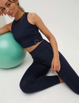 

Womens Nobody's Child High Waisted 7/8 Gym leggings - Navy, Navy