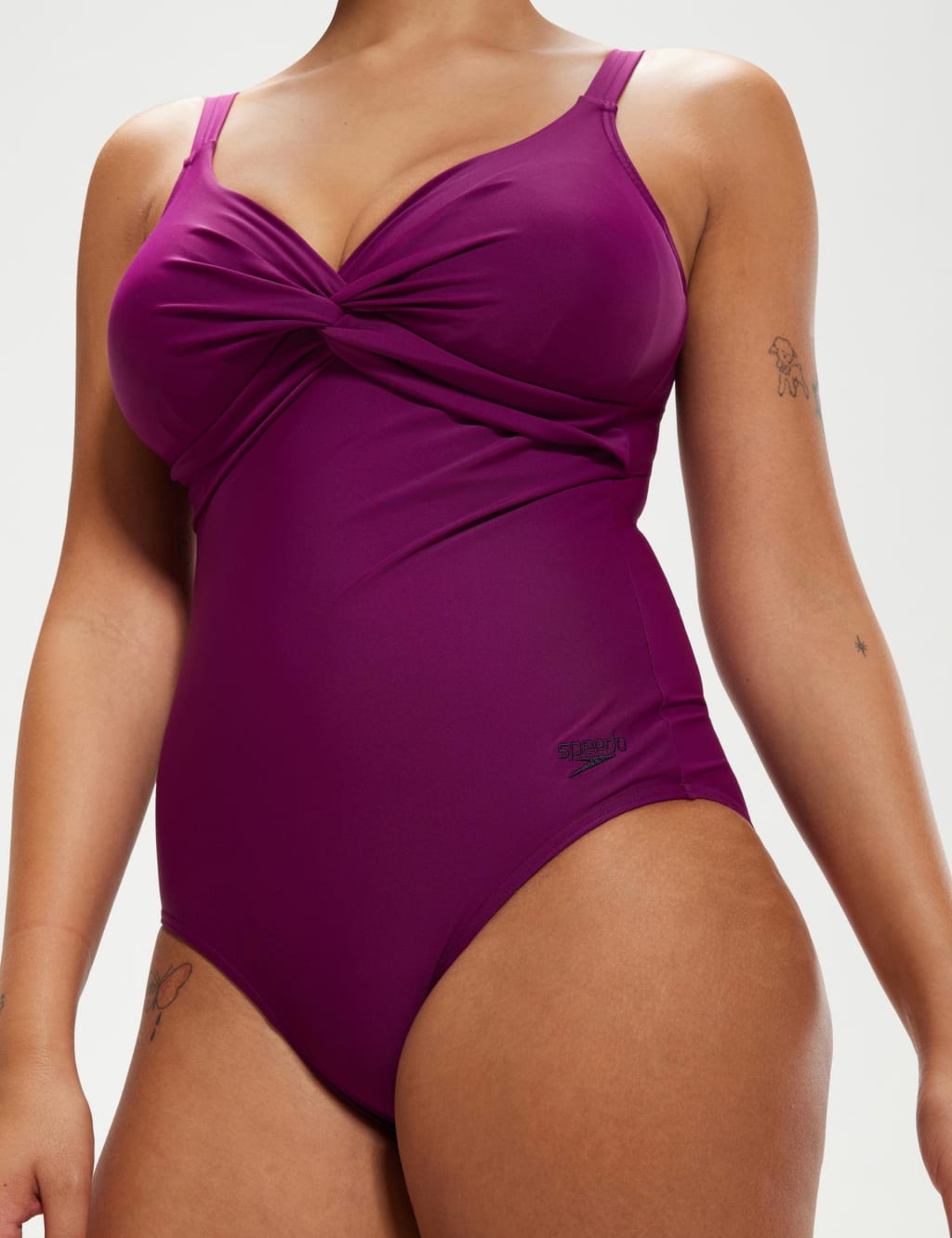 Brigitte Shaping Padded Plunge Swimsuit image 3