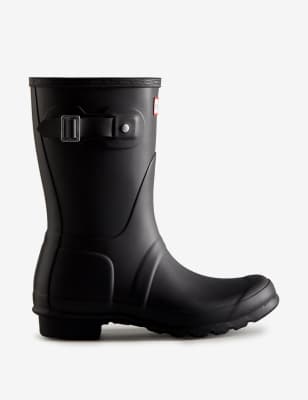 Flat black clearance hunter boots