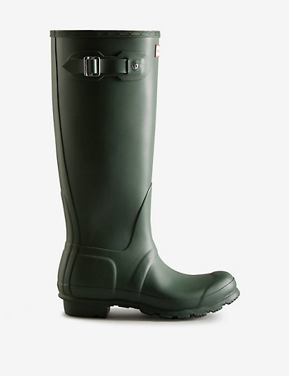 hunter knee high wellington boots - 4 - green, green