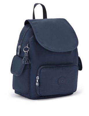 Kipling Womens City Pack Water Resistant Backpack - Blue, Blue,Black,Red