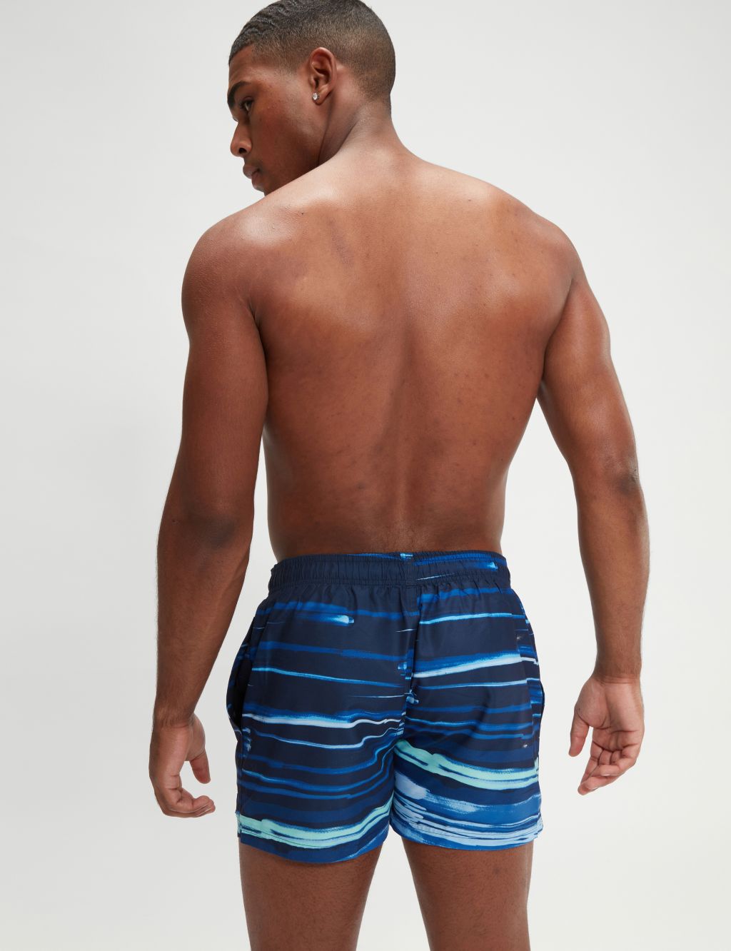 Essentials Pocketed Striped Swim Shorts image 4