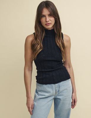 Pure Cotton Textured Knitted Top