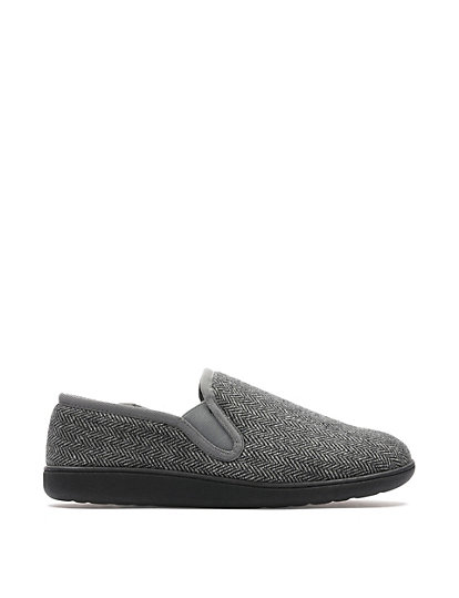 clarks fleece lined slippers - 7 - grey, grey