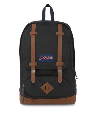 Jansport Cortlandt Multi Pocket Backpack - Black, Black,Red