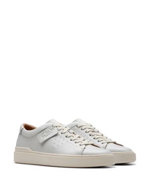 Leather Lace Up Trainers
