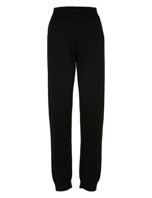 M&S Selected Femme Womens Pure Wool Tapered Joggers