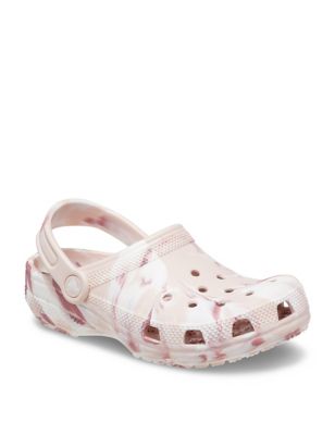 Crocs Girl's Kid's Marbled Clogs (4 Small - 10 Small) - 5 S - Pink, Pink