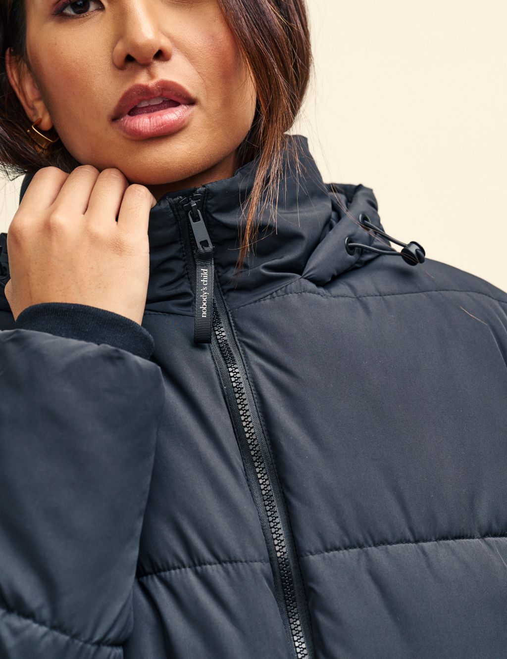 Quilted Hooded Puffer Coat image 5