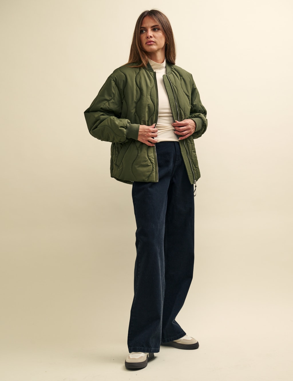 Quilted Bomber Jacket image 2
