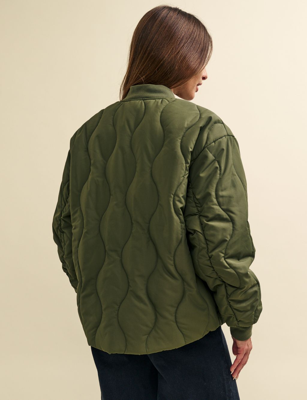 Quilted Bomber Jacket image 3