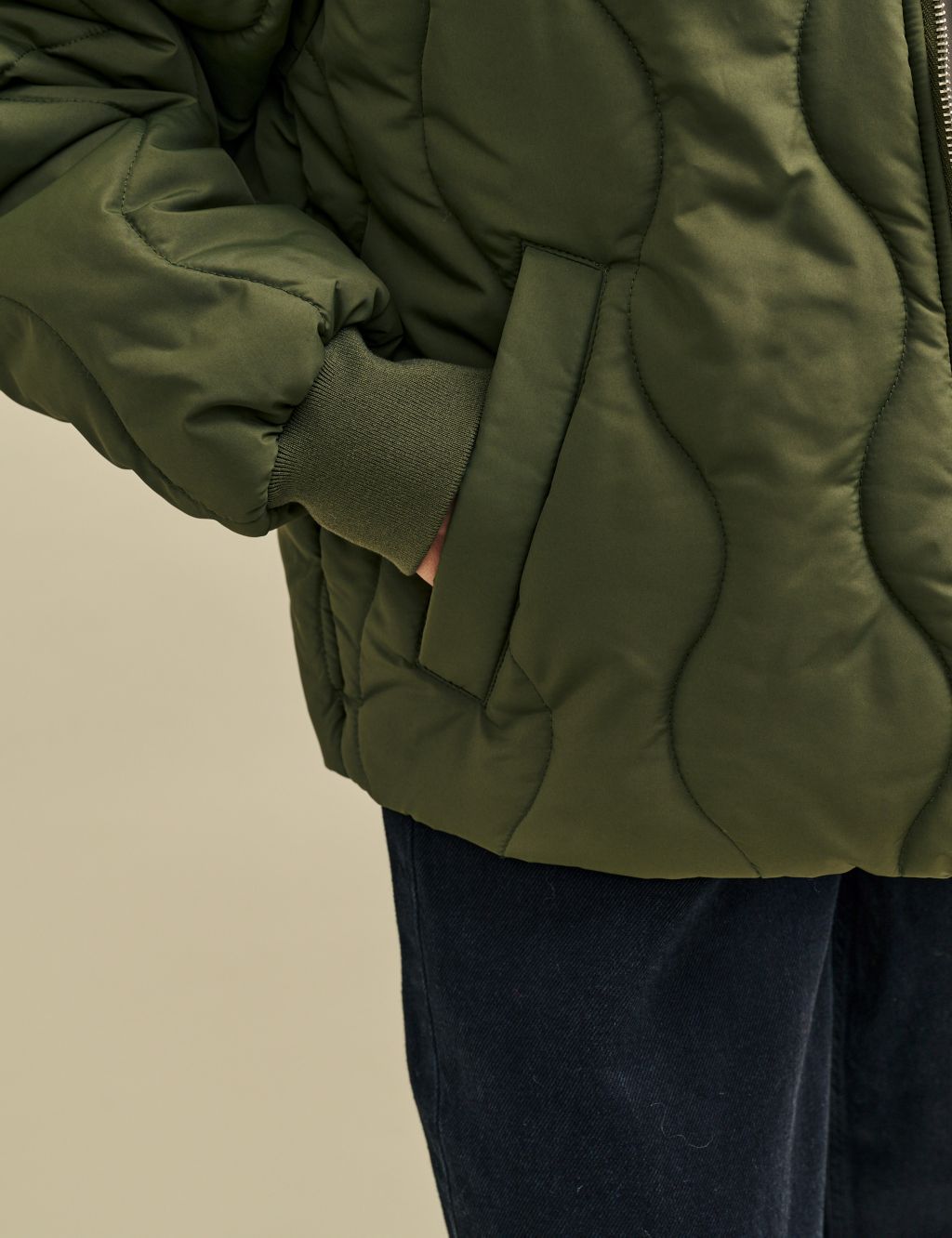 Quilted Bomber Jacket image 6