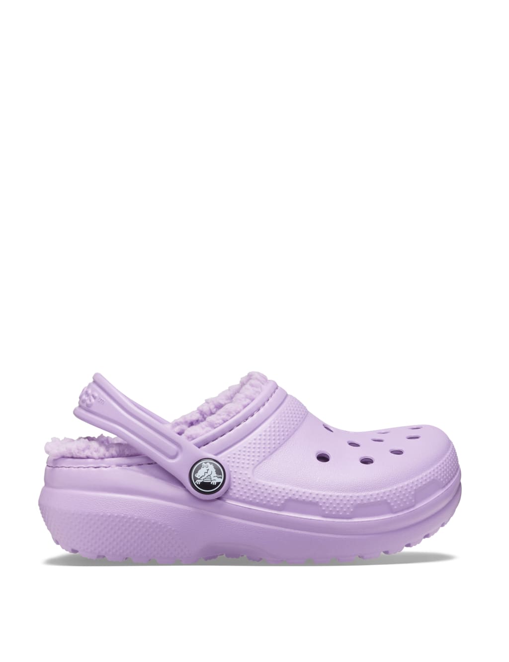 Fur lined crocs purple hotsell