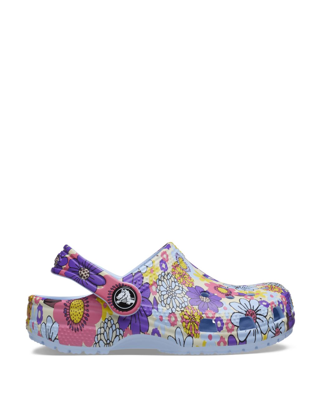 Kids' Classic Retro Floral Clogs (11 Small - 6 Large) image 1